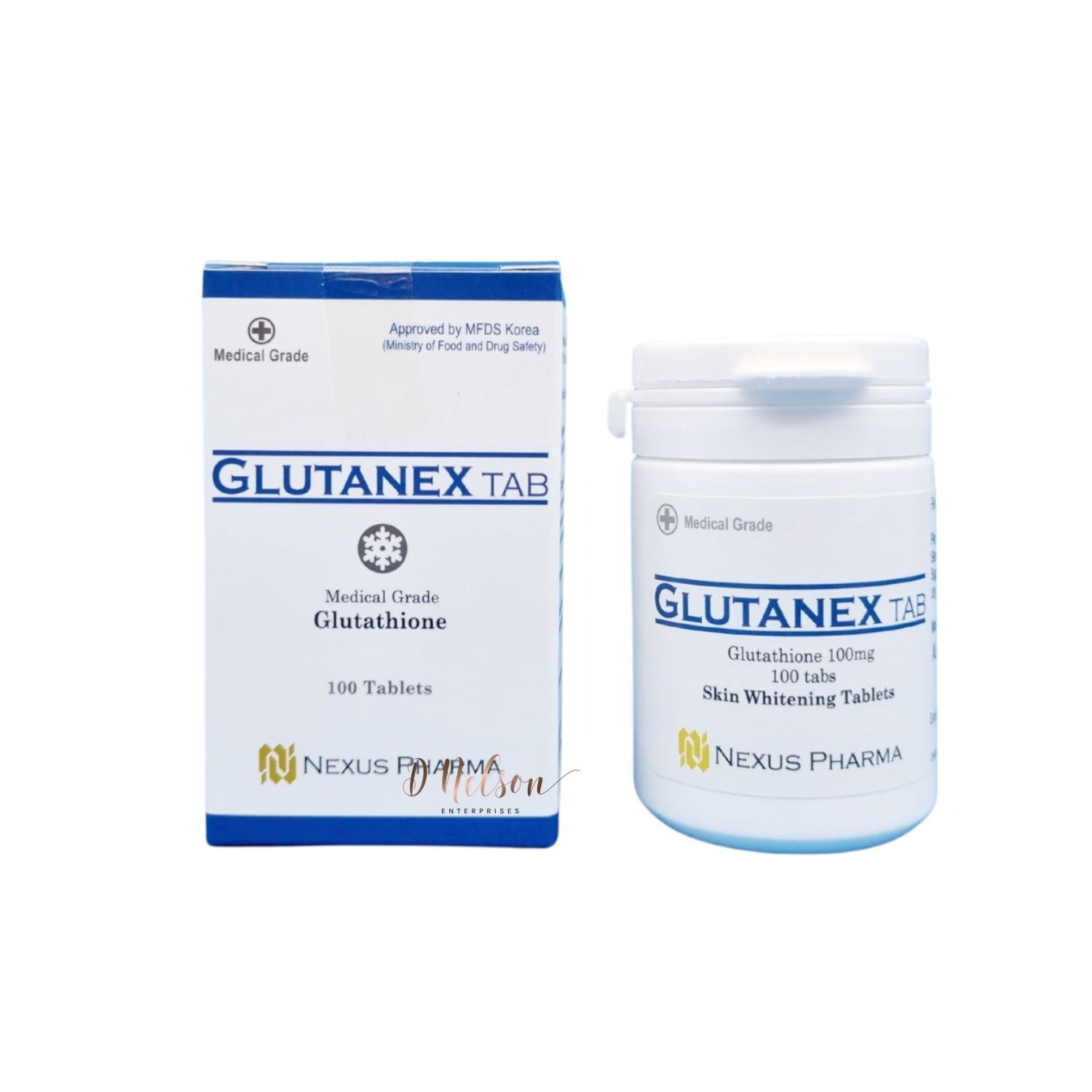 Glutanex Tab Glutathione by Nexus Pharma Made in Korea 100 Tabs