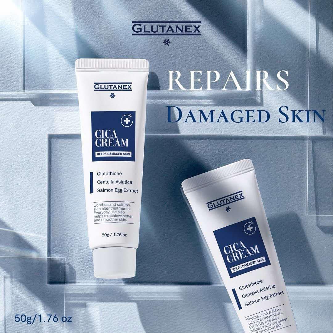 Sensitive skin care with Glutatex Cica Cream, ideal after treatment