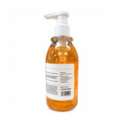 GMH Cleansing Body Wash with Plant Extracts 250ml orange gel texture with visible cleansing beads.