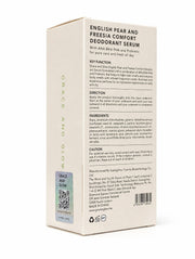 Grace and Glow English Pear & Freesia Comfort Deodorant Serum 50ml with AHA BHA PHA and probiotic formula