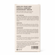 Grace and Glow English Pear & Freesia Comfort Deodorant Serum 50ml lightweight serum for everyday underarm routine