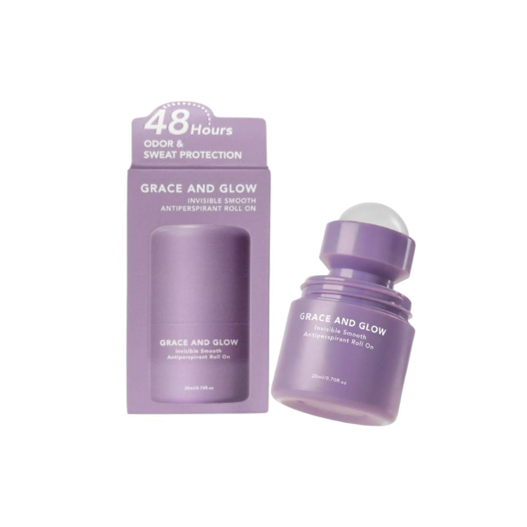 Grace and Glow Invisible Smooth Antiperspirant Roll On 20 ml – Long‑Lasting Odor & Sweat Control with Luxury Fragrance, Daily Protection & Comfort