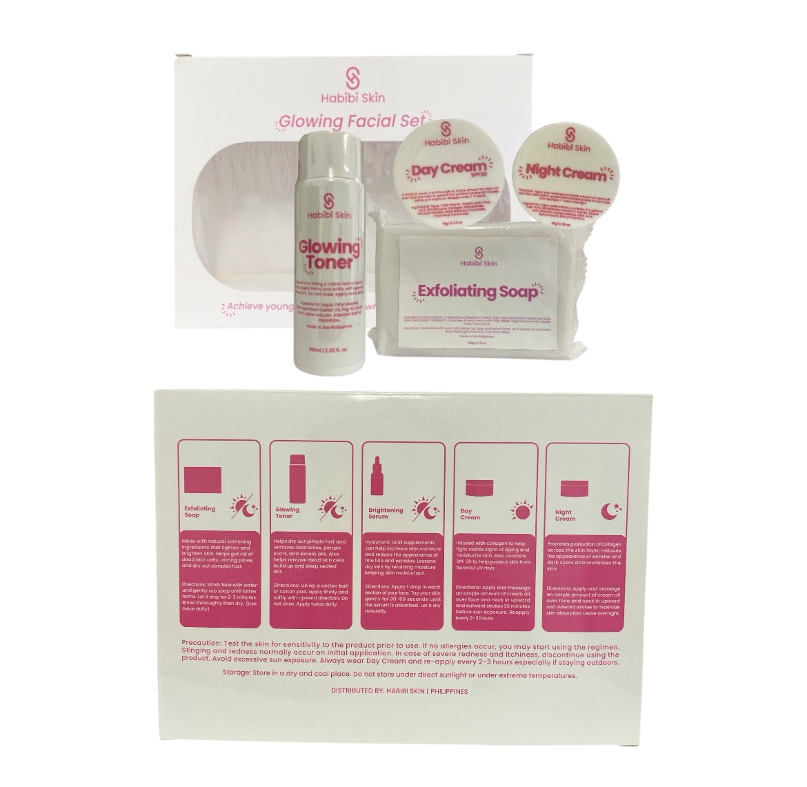 Habibi Skin Essentials Glowing
 Facial Set