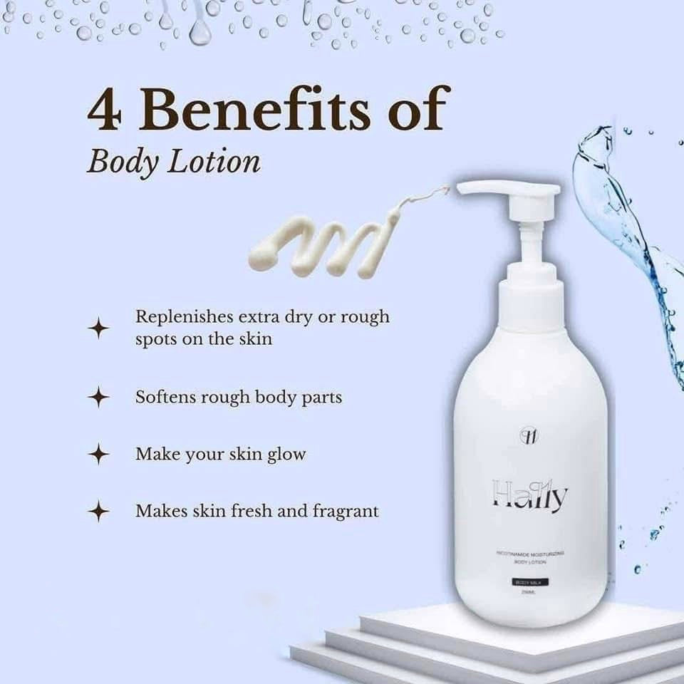 Hally Nicotinamide Body Lotion 250ml smooth and supple skin care