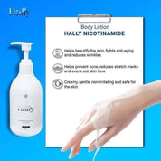 Hally Nicotinamide Body Lotion 250ml daily skin moisturizer