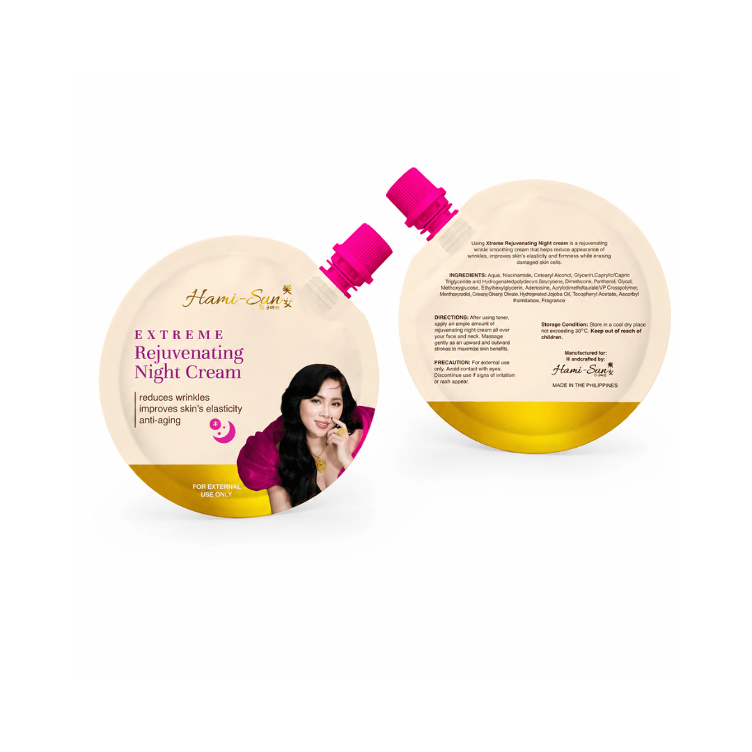 Hami-San by Jolina Extreme Rejuvenating Kit 2.0 soap toner sunscreen and night cream combination set