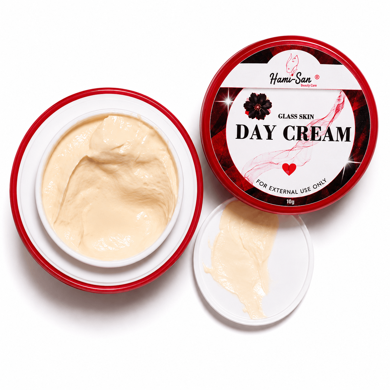 Hami-San Glass Skin Day Cream for dewy radiant-looking skincare routine