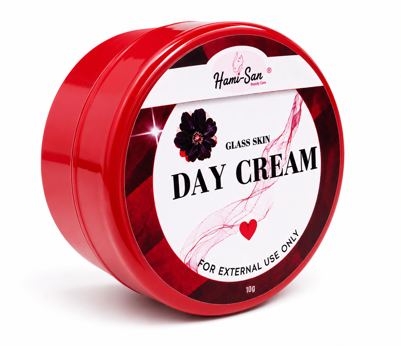 Hami-San Glass Skin Day Cream lightweight daily face moisturizer with smooth creamy texture