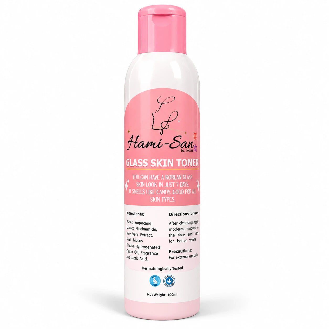Hami-San Glass Skin Toner Korean-inspired hydrating facial toner for fresh soft and radiant-looking skin
