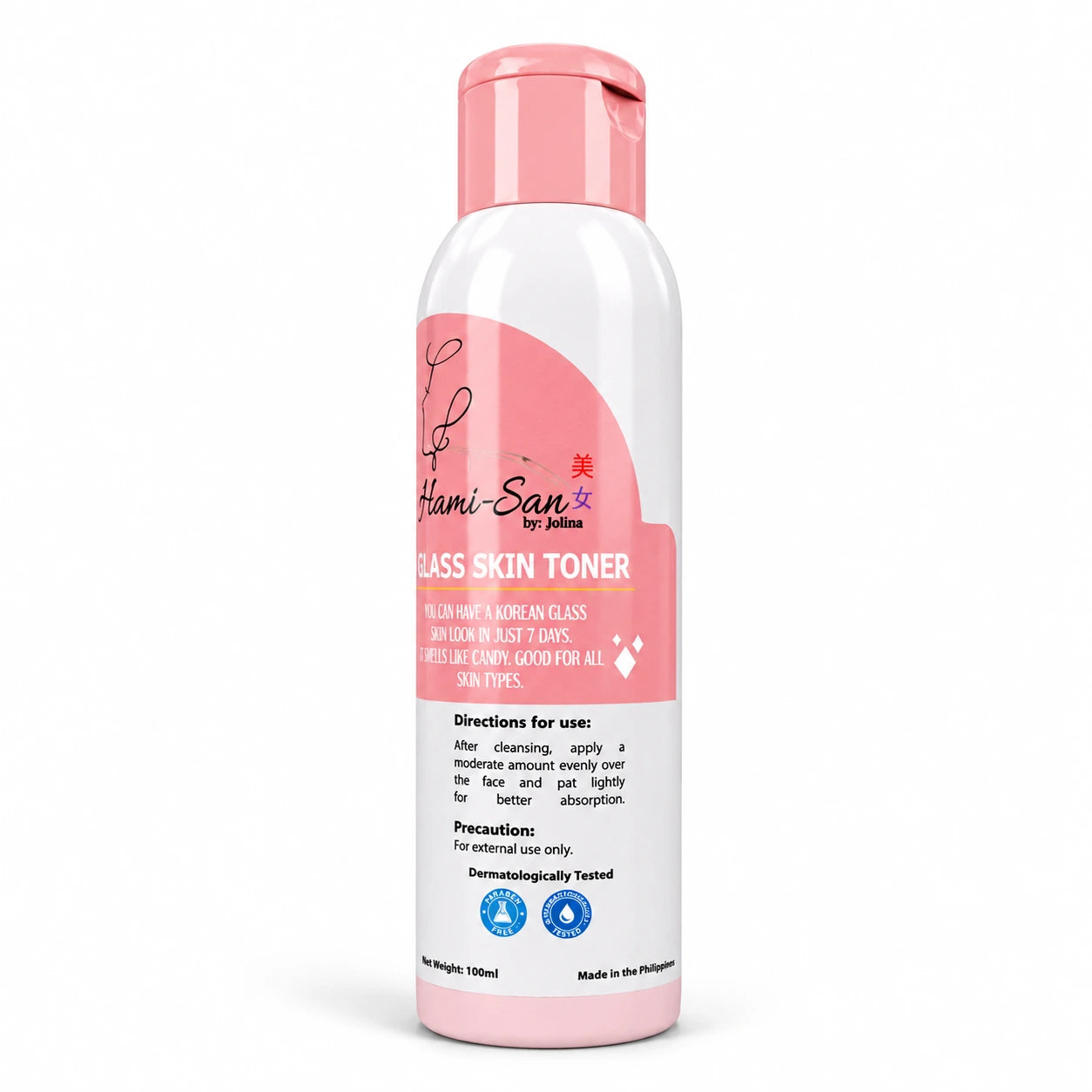 Hami-San Glass Skin Toner lightweight facial toner with refreshing comfortable skin feel