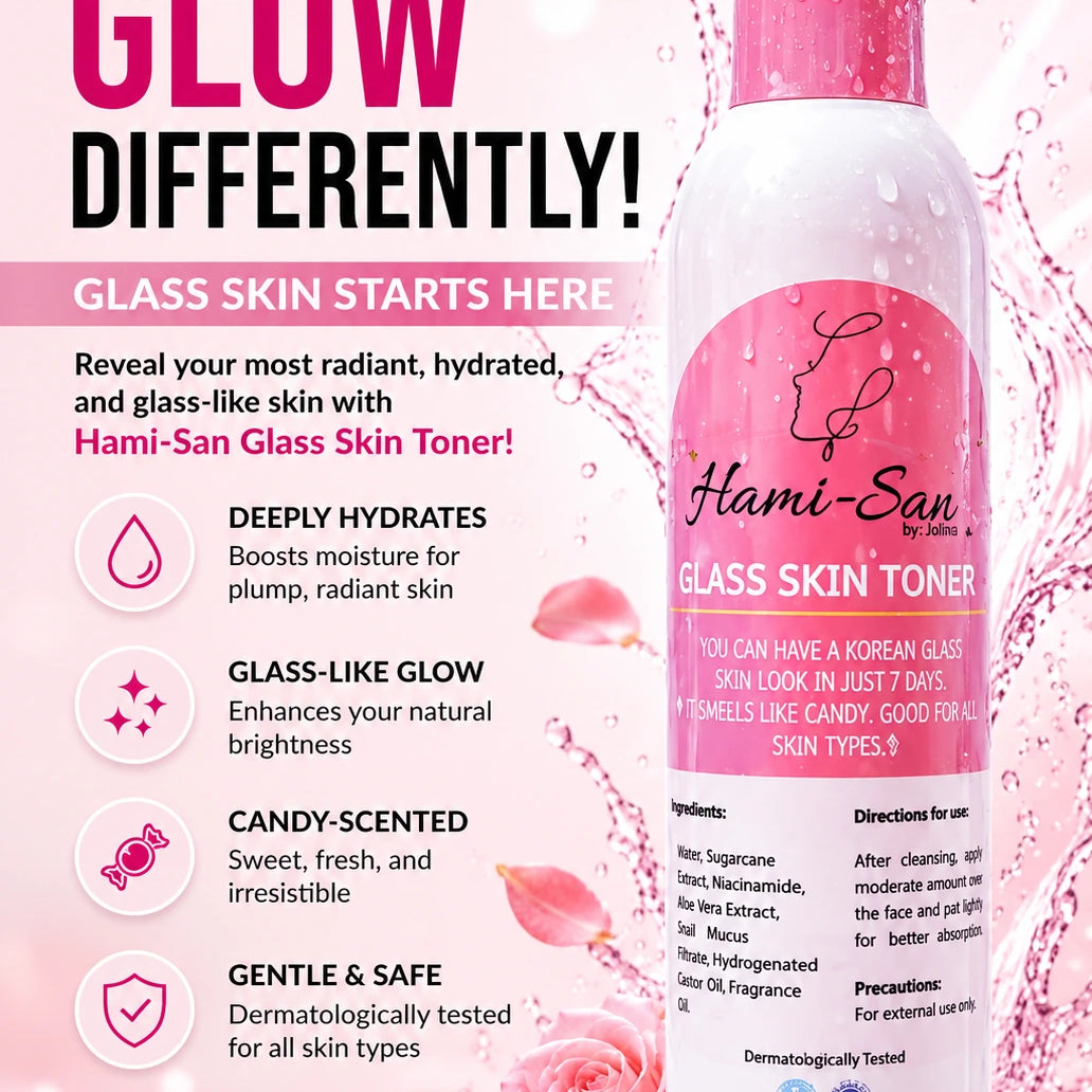 Hami-San Glass Skin Toner refreshing daily skincare toner designed for everyday hydration support