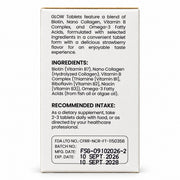 Healthmate GLOW Strawberry Chewable Tablets featuring Nano Hydrolyzed Collagen as part of a carefully selected beauty-focused nutritional formula.