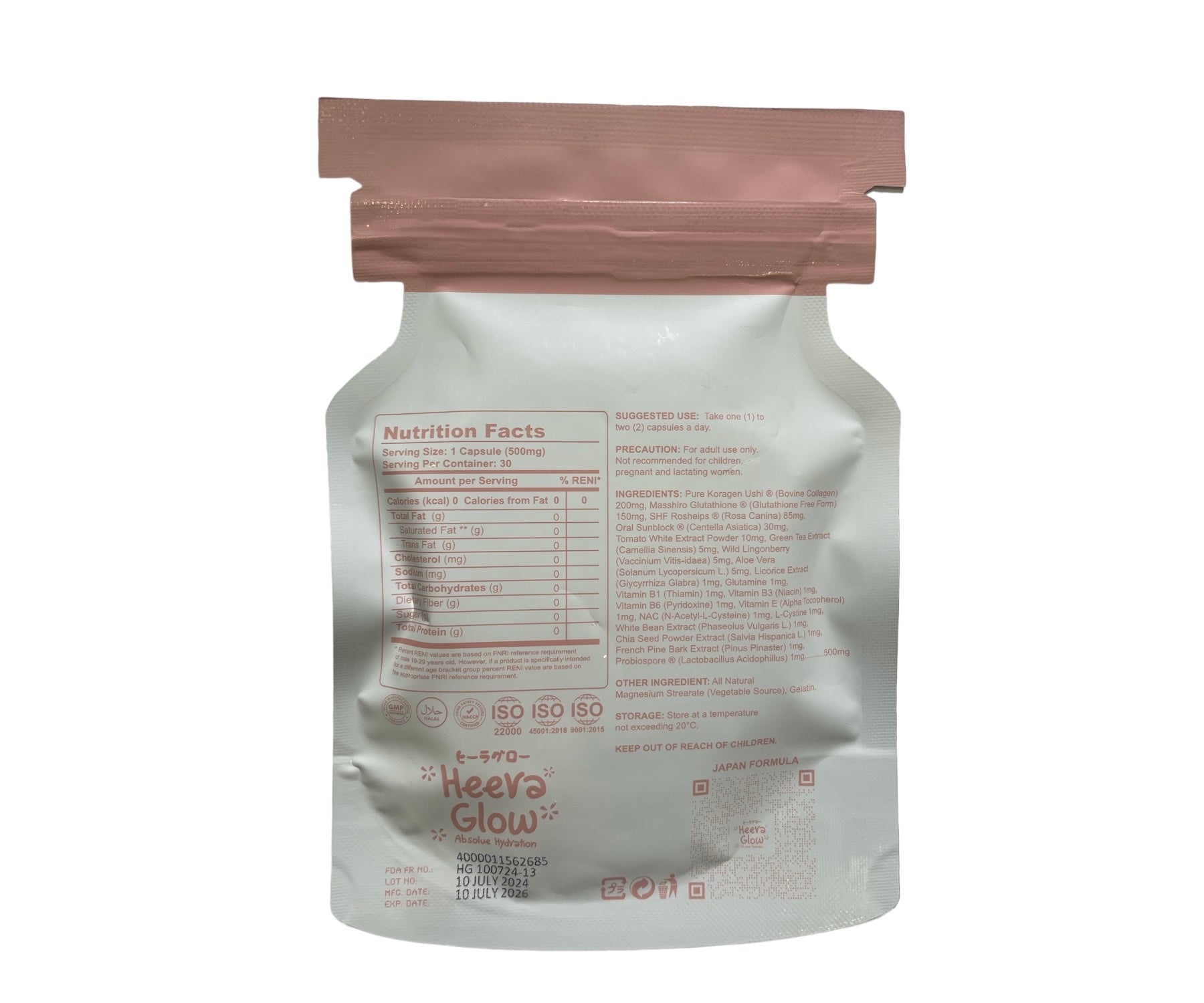 glutathione collagen glow ingredients EQQUALBERRY - Up Gel Toner Pad - Brightening Face Pads - 60pcs/140ml Radiance | Wholesale products Heera Glow Absolute Hydration 20