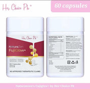 Her Choice PH NaturaZen FujiGlow+ Glutathione with Rosehips, Nattokinase, Ceramide & Inositol – 60 Capsules (500mg)