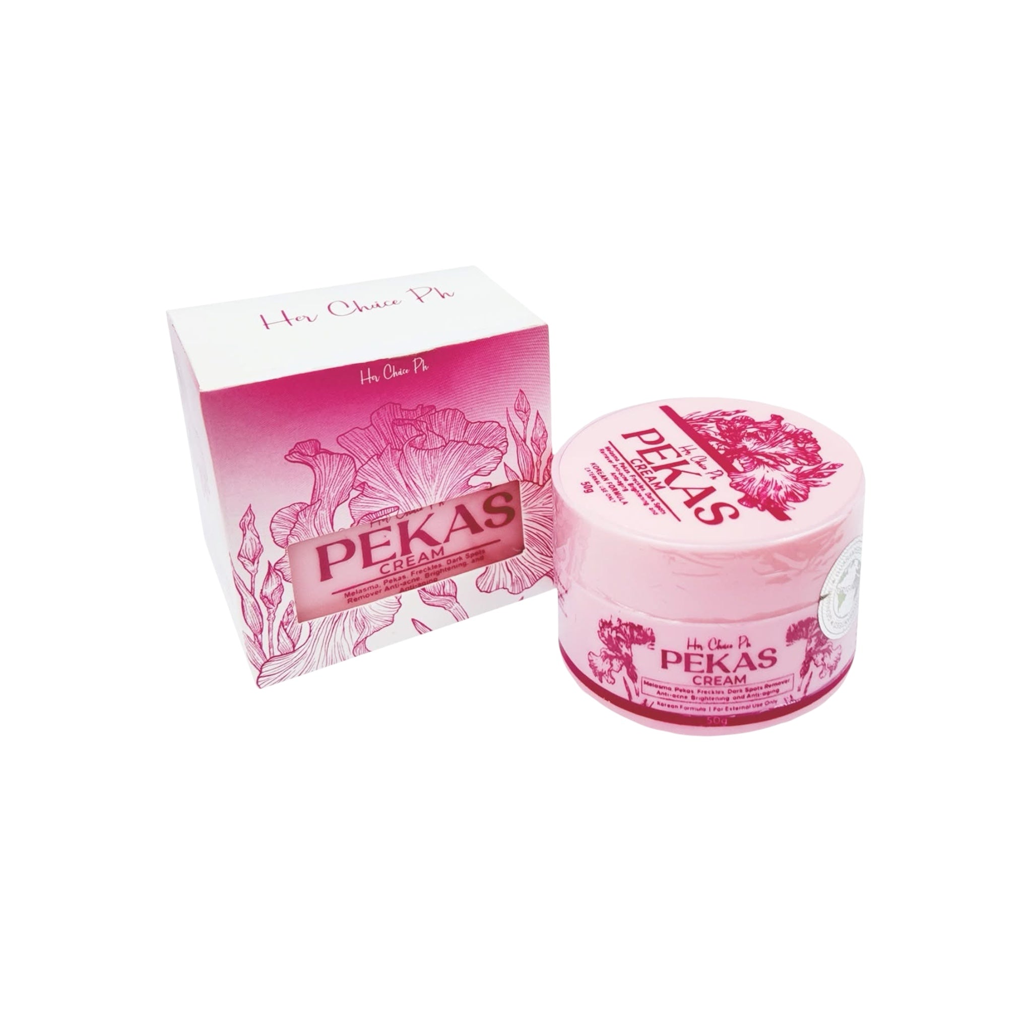 Her Choice PH Pekas Remover Cream Korean Formula 50g smooth skin care