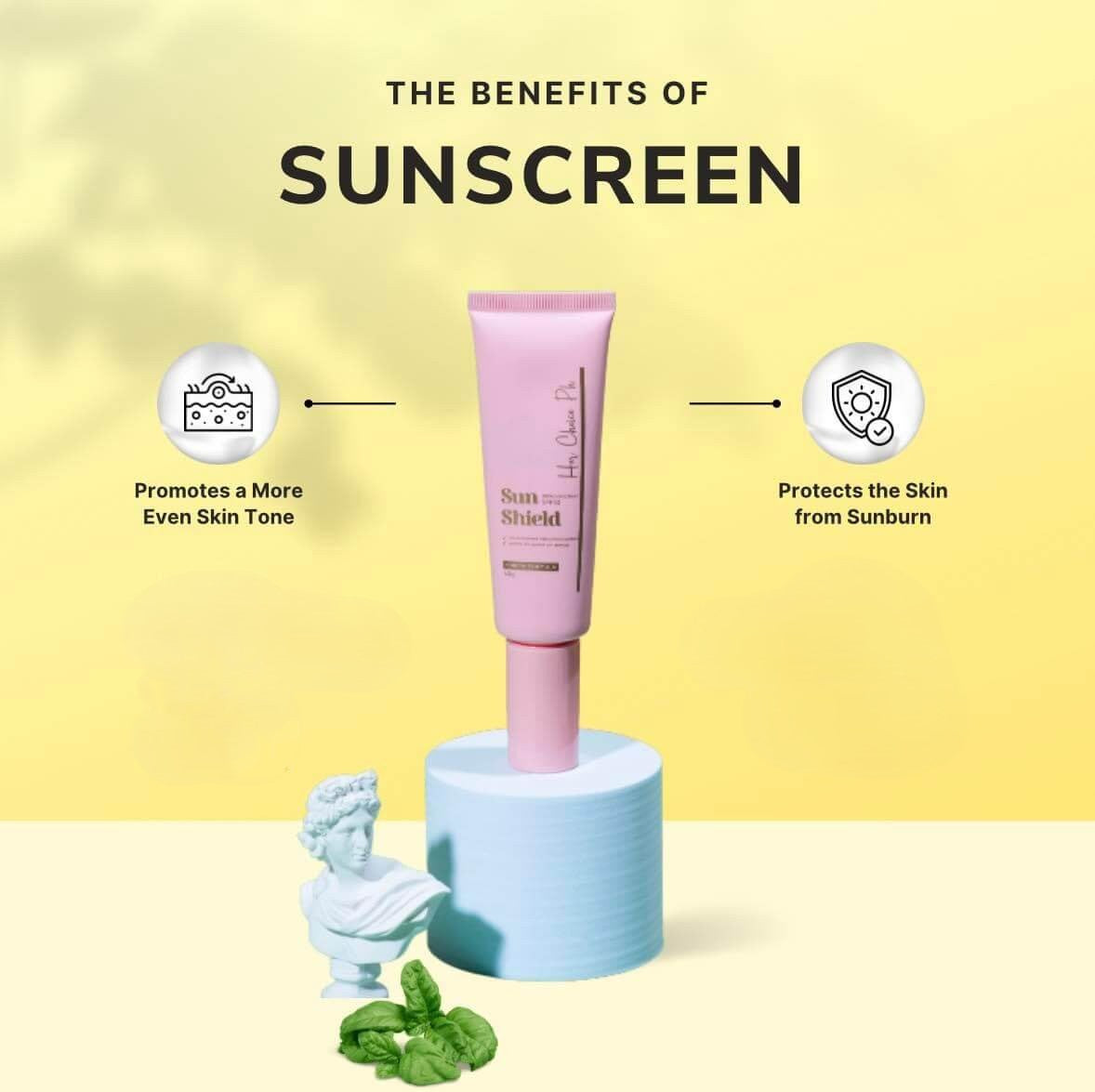 Her Choice Centella Asiatica Premium Repair Skincare Set + Sun Shield SPF 50 daily protect and repair bundle for complete routine