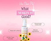Her Choice PH Sunflower Beauty Oil with Kojic Acid 100ml for smooth skin feeling