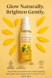 Her Choice PH Sunflower Beauty Oil with Kojic Acid 100ml provides skin hydration