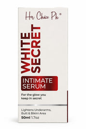 Her Choice PH White Secret Intimate Serum 100ml helps maintain smooth soft skin feel

