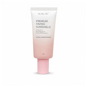 Her Choice Premium Tinted Sunshield SPF50 with broad spectrum UVA/UVB protection for daily facial sun care.