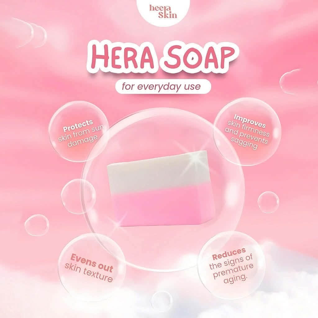 HERA Bakuchiol Soap with Niacinamide & Collagen 80g x 5 Bars perfect addition to morning and evening cleansing routine.