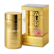 Hikari Skin Essentials AURUM S-Acetyl Glutathione Antioxidant Complex with Sakura, White Tomato & Ceramide – Skin Support Supplement – 30 Capsules