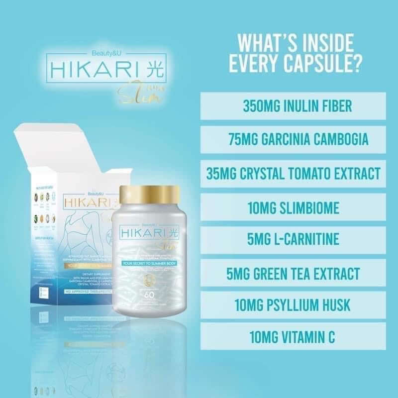 Hikari Slim by Beauty & U, 60 Capsules ingredients