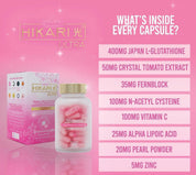 Beauty&U Hikari Premium Japan Glutathione 60 Capsules