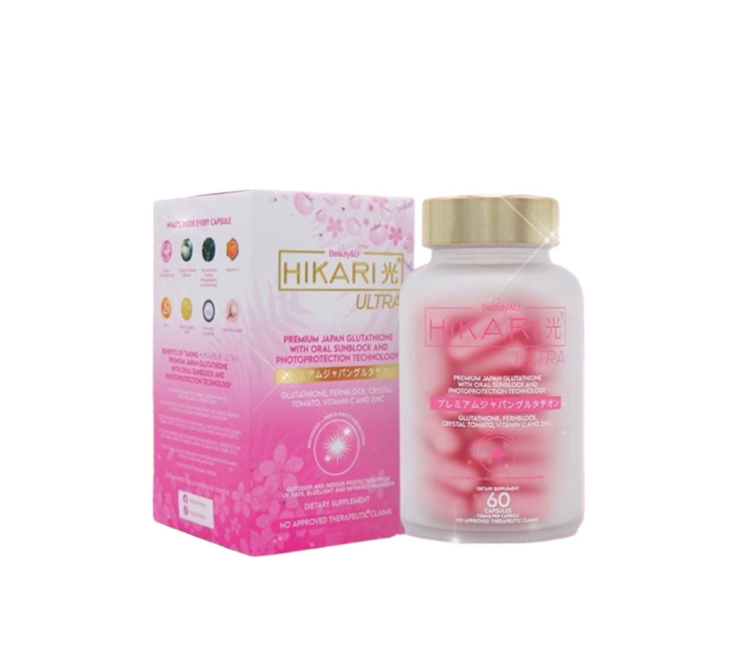 Beauty&U Hikari Premium Japan Glutathione 60 Capsules