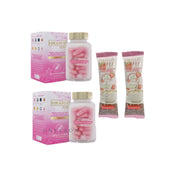 2 Bottles Beauty&U Hikari Premium Japan Glutathione + 2 Sachets Hikari Strawberry Coffee