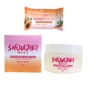 Honest Glow Shoujiki Kojic Whipped Scrub & Kojic Papaya Soap