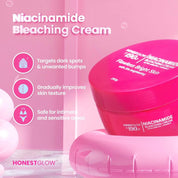 Honestglow 190 Niacinamide Cream deeply nourishes and conditions skin


