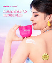 Honestglow 190 Niacinamide Cream helps smooth skin surface

