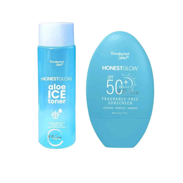 HonestGlow Aloe Ice Toner & Fragrance - Free Sunscreen