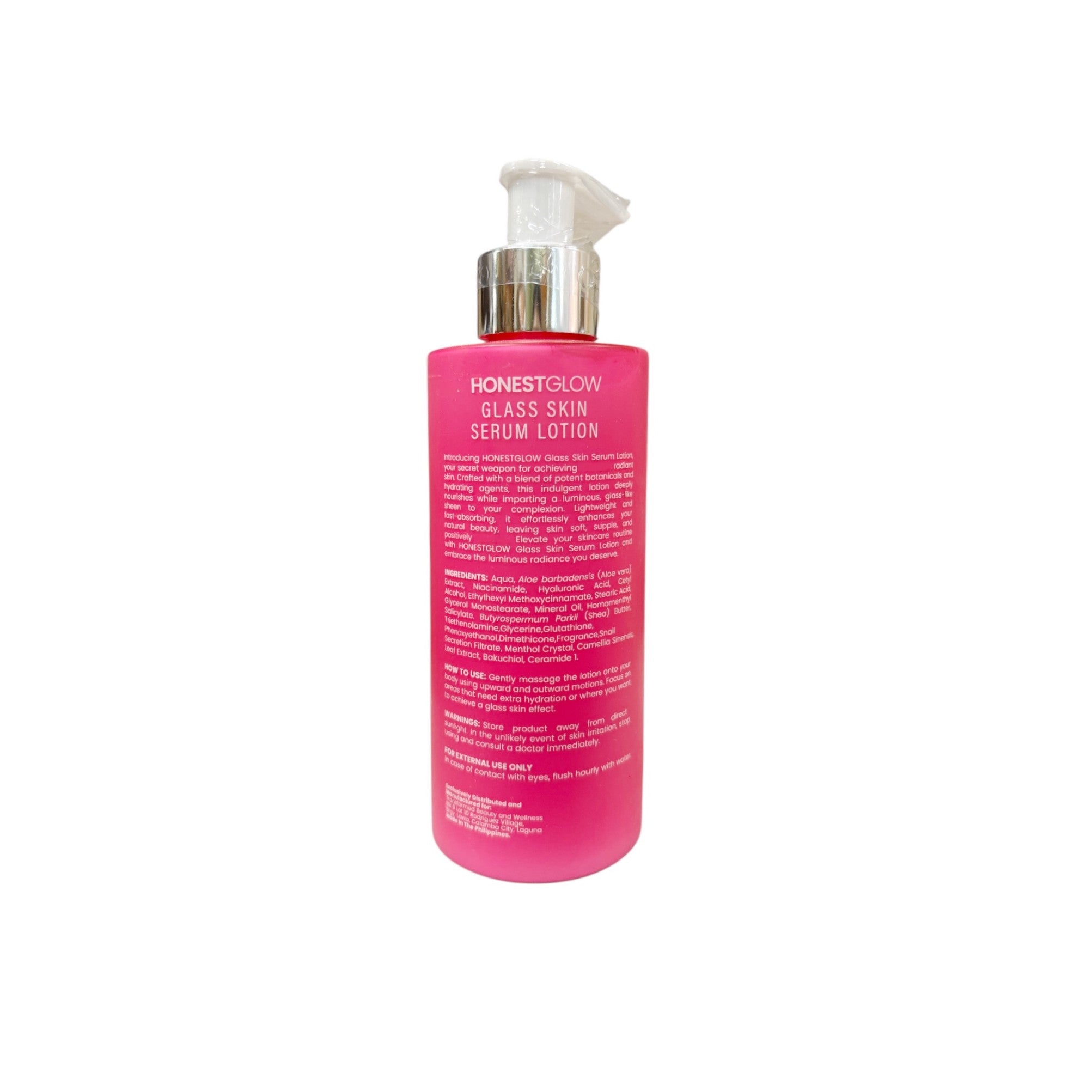 HONESTGLOW Glass Skin Serum Lotion with niacinamide and daily sun care