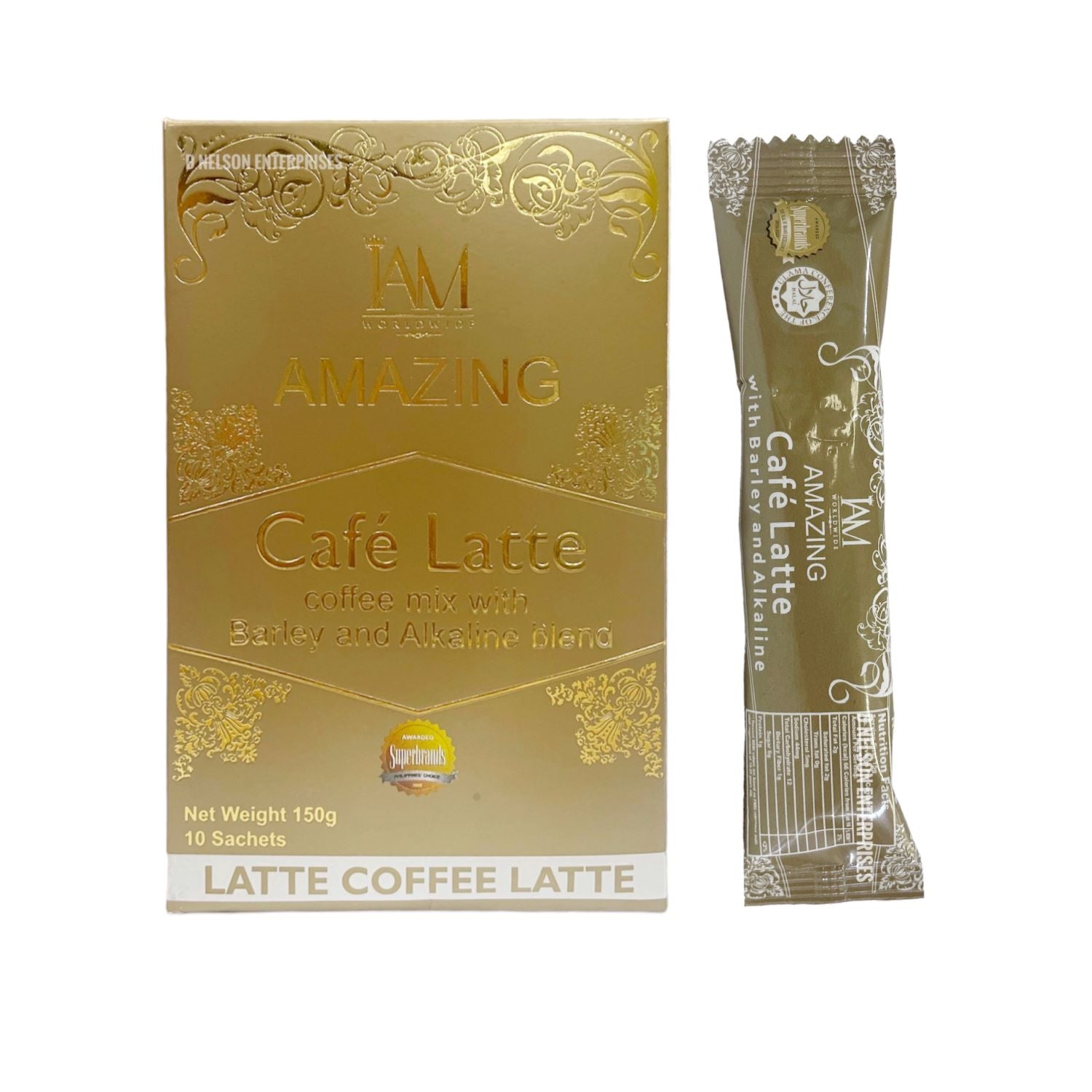 IAM Worldwide Amazing Coffee Cafe Latte with Barley and Alkaline