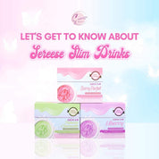 3 Flavors Sereese Slim Smoothie Collagen Drink: UBerry, Berry Parfait & Pistachio Cheesecake