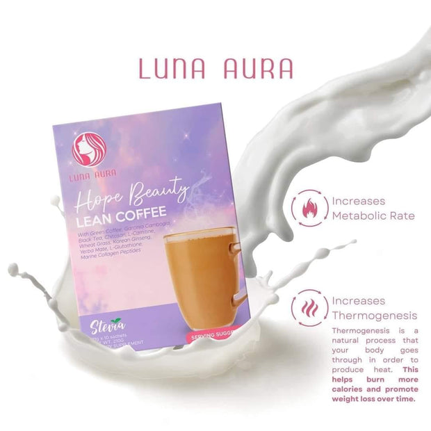 50 Sachets Luna Aura HOPE BEAUTY Lean Coffee