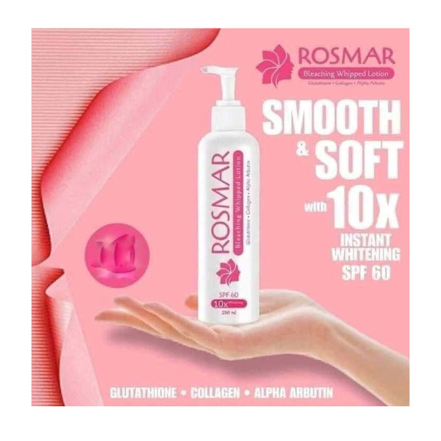 3 Bottles ROSMAR Whipped Lotion with SPF 60 - EXPIRES JULY 2024