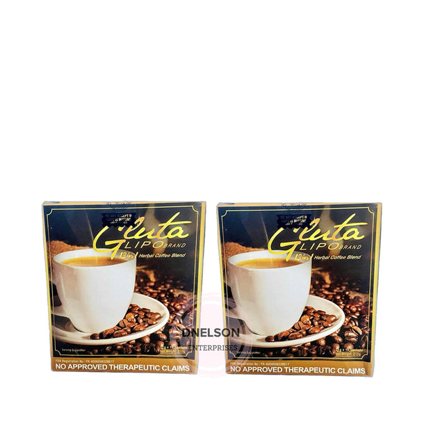 2 Boxes GlutaLipo Gluta Lipo Coffee 13-in-1, 20 Sachets
