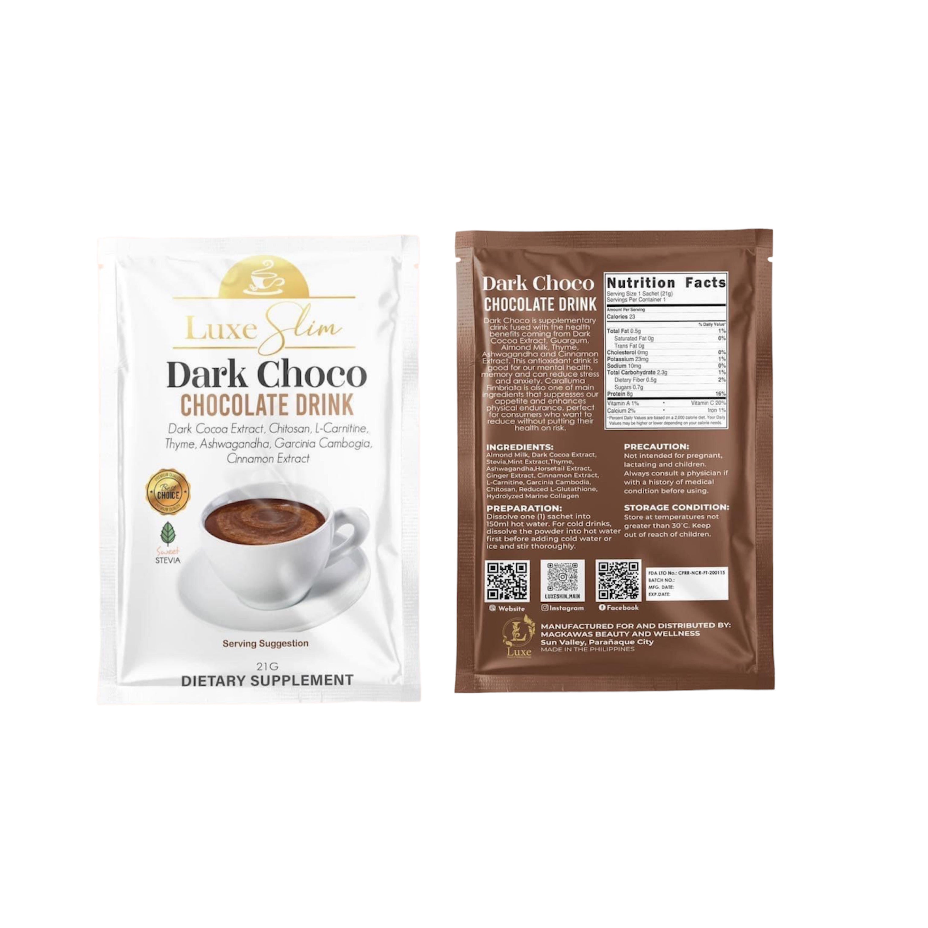 Luxe Slim Half Kilo Dark Choco Chocolate Drink – D Nelson Luxe Slim Half Kilo Dark Choco Chocolate Drink – D Nelson