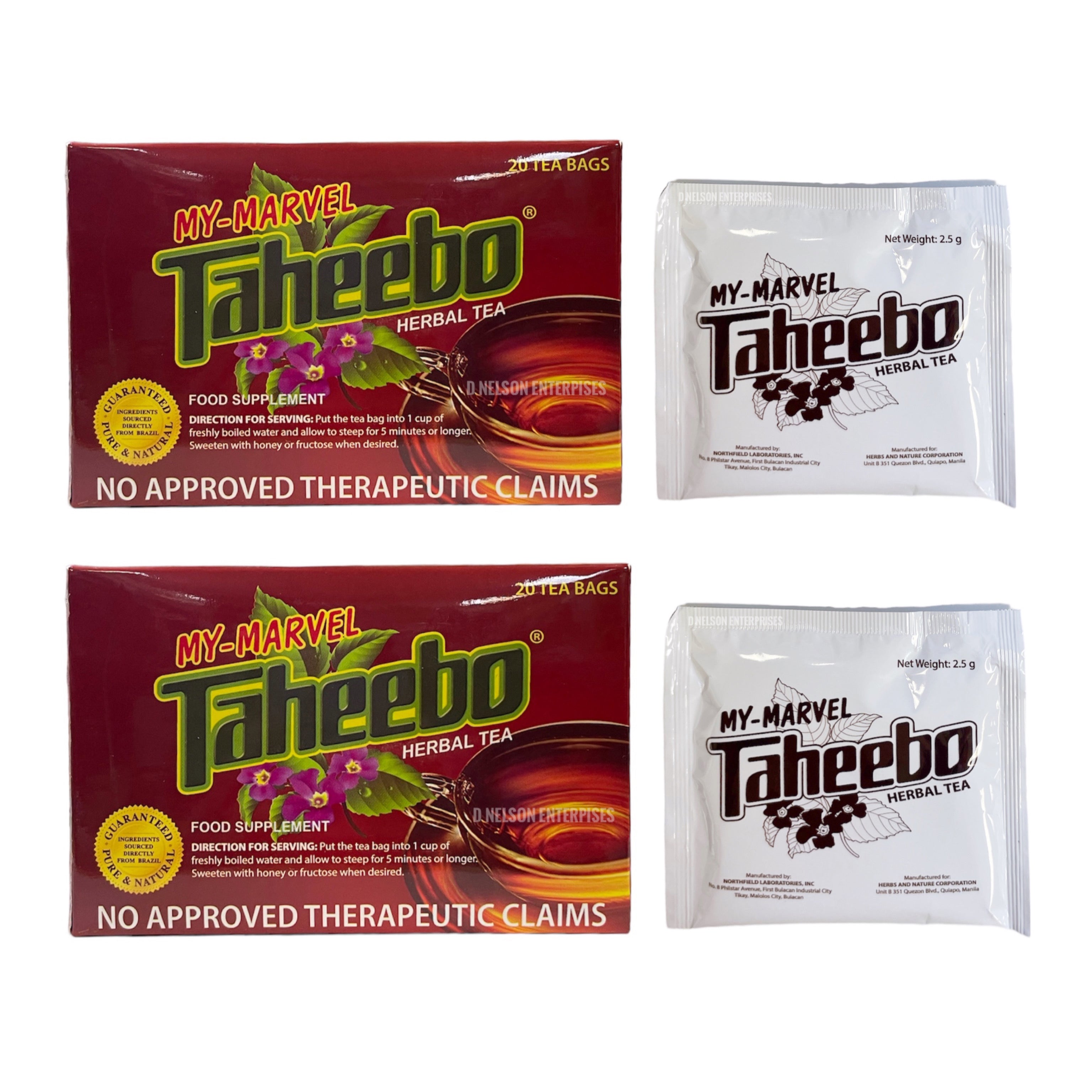 2 Boxes My-Marvel Taheebo Herbal Tea