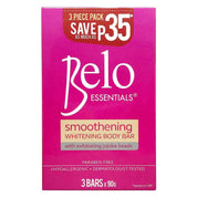 4 Packs BELO ESSENTIALS Smoothening  Body Bar Soap 90g- DAMAGED BOXES