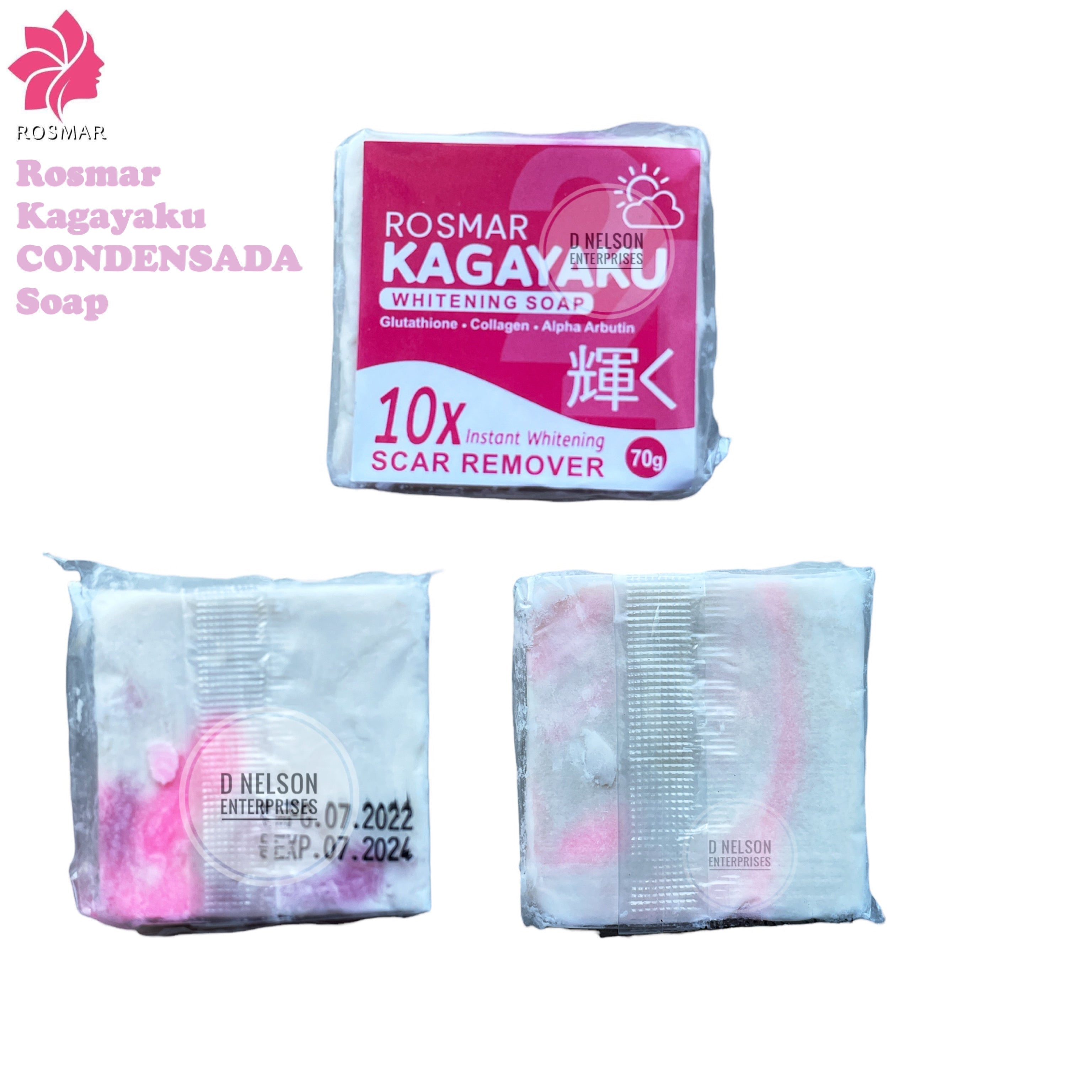 10 Bars ROSMAR Kagayaku CONDENSADA & CITRUS 70g Each