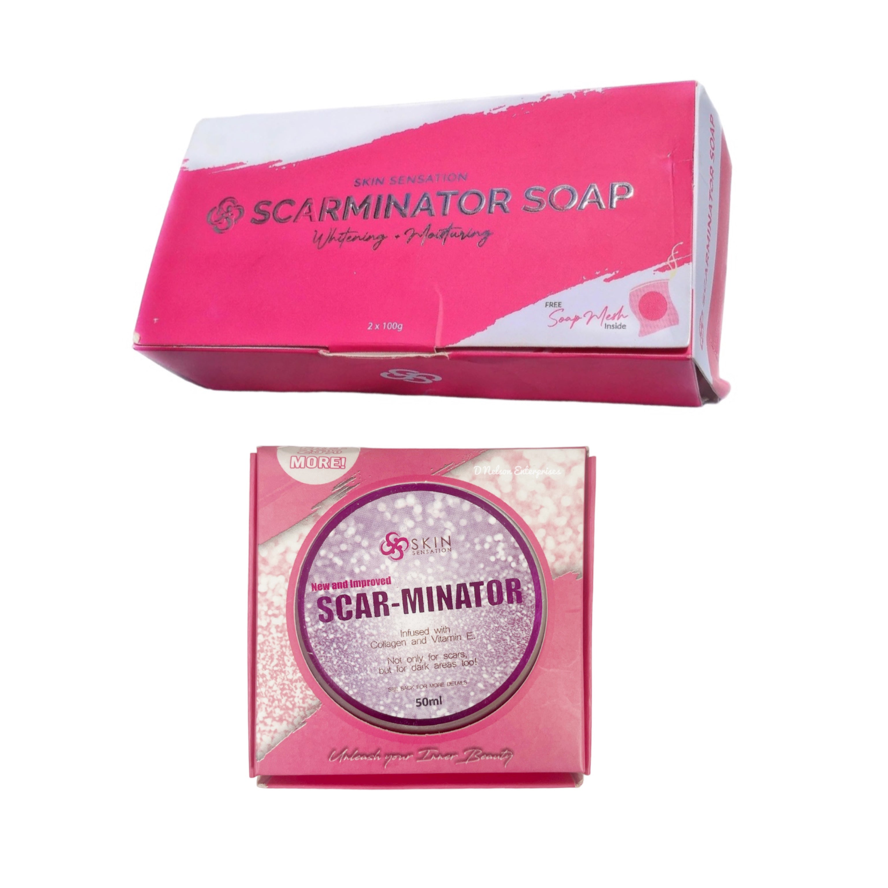 Skin Sensation ScarMinator Cream and Scarminator Soap