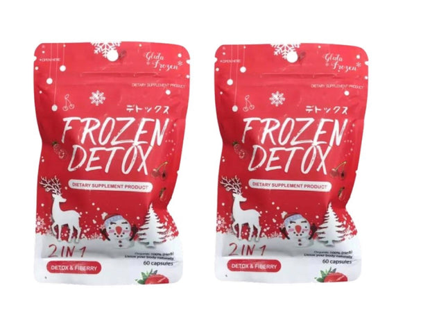 2 Pack Frozen Detox 2in1 Detox & Fiberry 60 Capsules