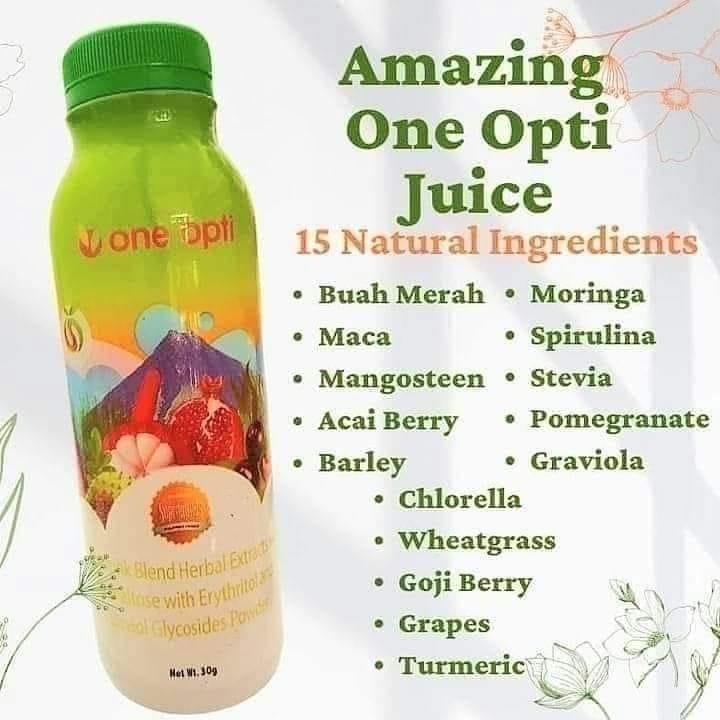 One Opti 15 in 1 Mix of Natural Herbal Juice Drink