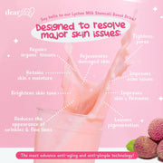 Dear Face Beauty Milk Premium Collagen Drinks Sampler Bundle- 5 Flavors - 10 Sachets Total