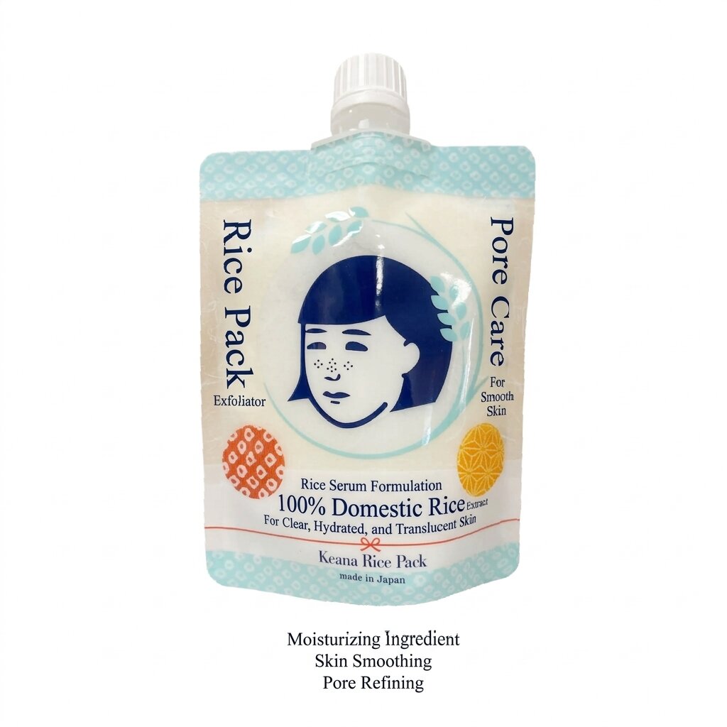 ISHIZAWA Lab Keana Nadeshiko Rice Pack 170g – Daily mask for smooth skin texture and refined pores