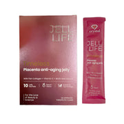 Crystal JELL LIFE Placenta Timeless Anti-Aging Jelly, 10 Sachets